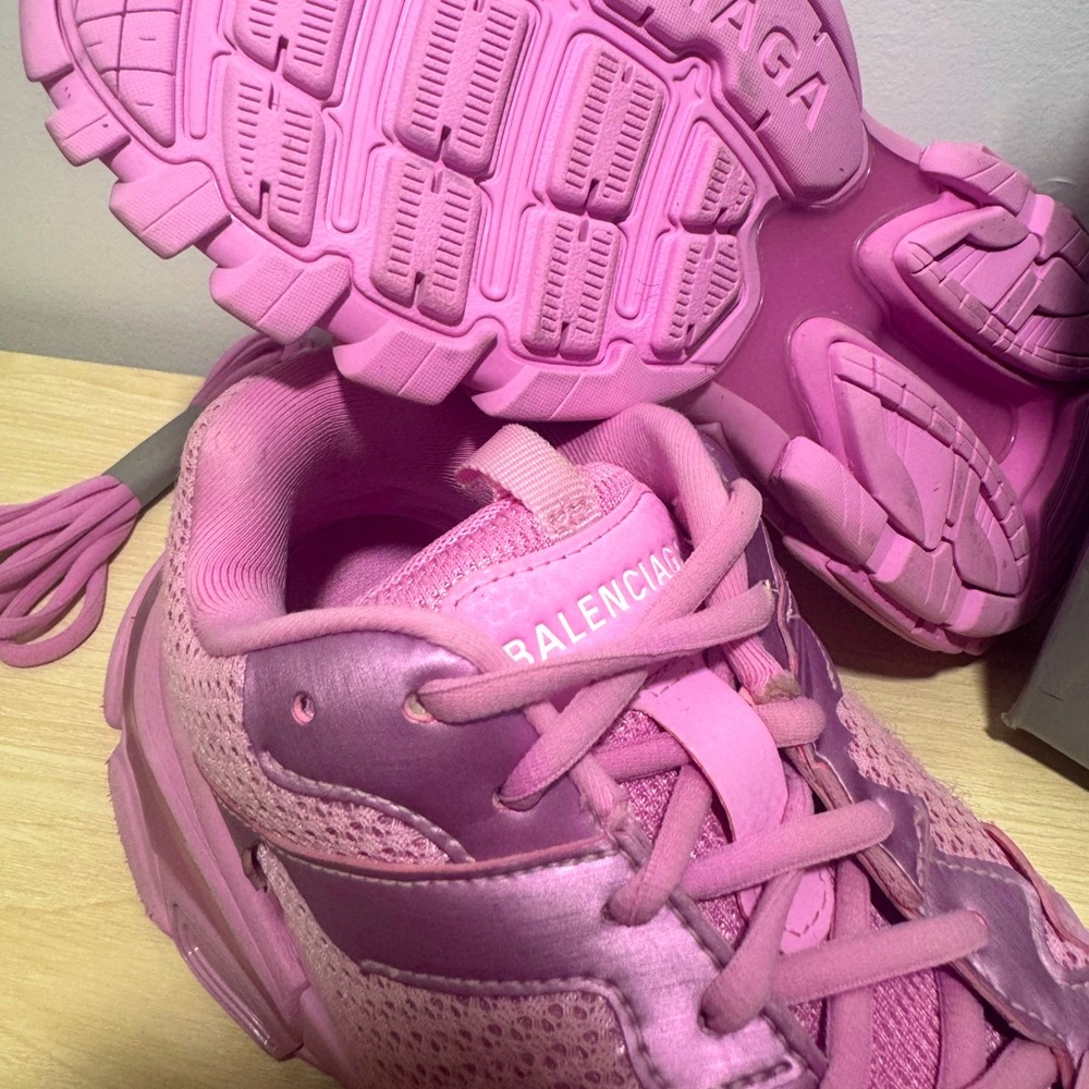 Balenciaga Pink Sneakers Chunky Sole Fashion